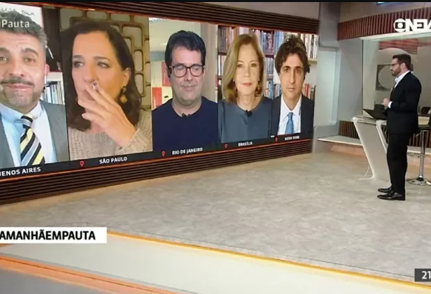  Jornalista da GloboNews surge fumando ao vivo durante telejornal