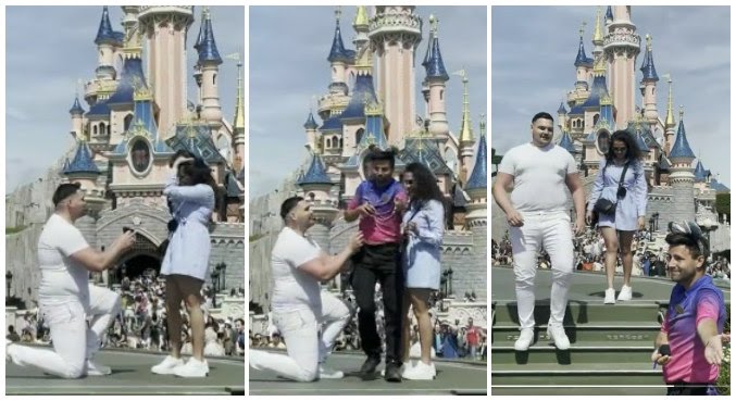  Funcionário atrapalha pedido de casamento em parque da Disney e vídeo viraliza 