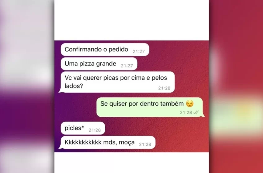  Pizzaria envia confirmação de pedido, mas comete erro na mensagem e a resposta da cliente viraliza