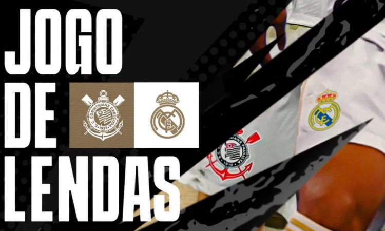  Perfil do Real Madrid comete gafe ao anunciar amistoso de ídolos contra o Corinthians